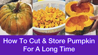 Cara Potong / Tips Simpan Labu Kuning  Agar Tahan Lama #Japanesepumpkin #howtostorepumpkin