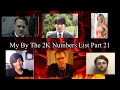 My By The 2K Numbers List Part 21