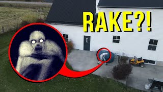 DRONE CATCHES THE RAKE AT ABANDONED HAUNTED HOUSE!! (SCARY)