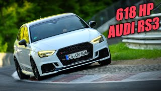 600+ HP AUDI RS3 & Bad Passenger on the Nürburgring