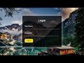 Beautiful Transparent Login Form Using Simple HTML & CSS