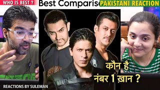 Pakistani Couple Reacts To Who Is Best ? Shahrukh Khan Vs Salman Khan Vs Aamir Khan