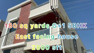 180 sq yards | G+1 5BHK 2800 sft #houseforsale #hyderabad #youtube