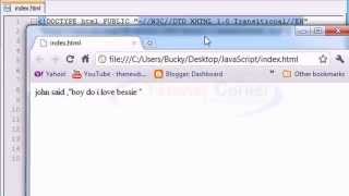JavaScript Video Tutorial-4. Different Types of Variables.
