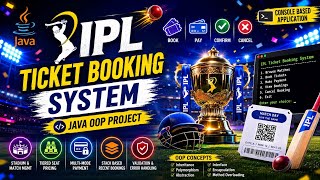 IPL Ticket Booking System🏏 | JAVA 🍵 | Team Overriders🏍️ | MITE 🎓