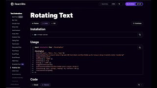 Next JS and React bits Implementation/Setup (2025). Rotating Text