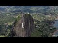 el peñón de guatapé drone 4k antioquia medellin colombia biggest natural rock in the world