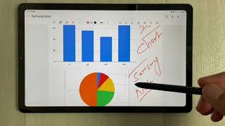 How To Insert Charts, Bar Graphs, Pie Charts in Samsung Notes