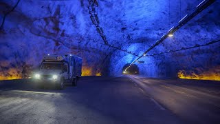 10.04.2021: Crossing Lærdal tunnel, the longest in the world