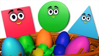 the shapes song | learn shapes | surprise eggs | nursery rhymes | kids songs | kids tv nursery rhyme