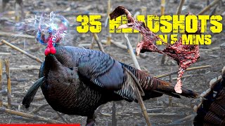 35 Turkey Head Shots In 5 Minutes | Bow edition |