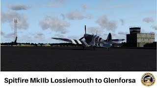 A2A Simulations Spitfire MkIIb from Lossiemouth to Glenforsa, Mull P3Dv4.4 HD