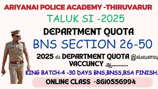 BNS SECTION ,#BNS SECTION 26-50 NOTES,#BNS,#DEPARTMENT QUOTA SI ,#DEPARTMENT SI PREPARATION ,