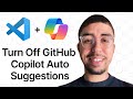 How to Turn Off GitHub Copilot Auto Suggestions in VS Code (30 Seconds)