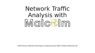 Network Traffic Analysis with Malcolm
