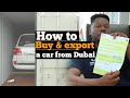 How to buy and export a car from Dubai! @Milelecorp