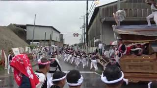 [4K]平成29年　大阪狭山市連合曳き　今熊　やりまわし