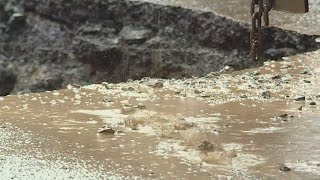 Water main break floods downtown Portland street