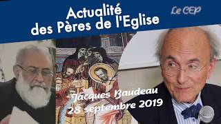 CEP - Actualité des Pères de l'Eglise [Jacques Baudeau]