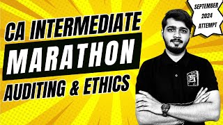 CA Inter Audit Marathon | Auditing & Ethics | September 2024 | English | CA Karthik Shenoy