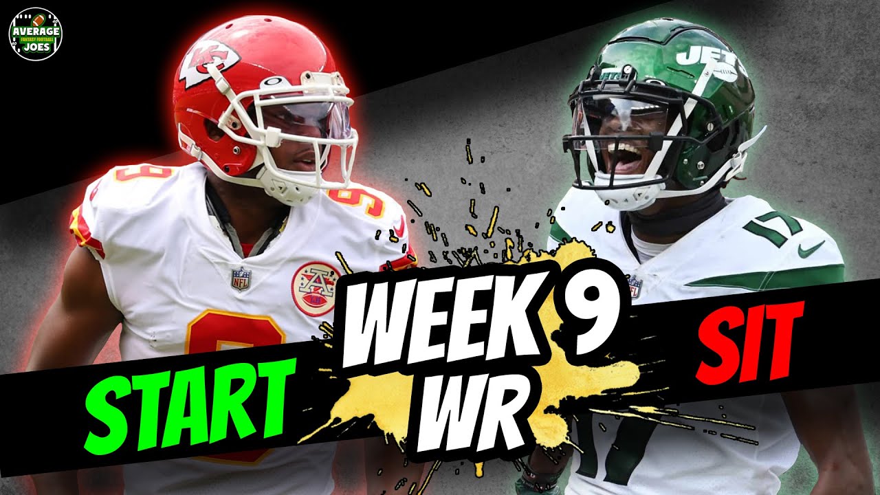 Fantasy Football 2022 Wide Receiver Week 9 Must Start And Sits - YouTube