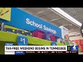 Tax-free weekend begins in Tennessee