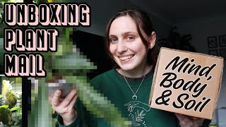 opening my january plant subscription box 🪴🛁 Mind Body \u0026 Soil Unboxing