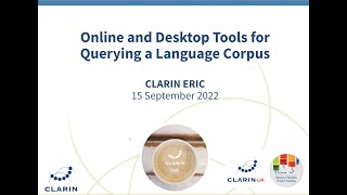 CLARIN Café Online and Desktop Tools for Querying a Language Corpus