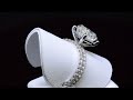 4.01 ct. cushion cut diamond pave set engagement ring gia certified