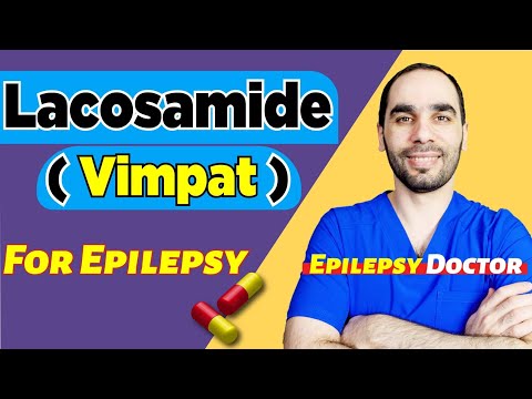 What is the action of lacosamide?