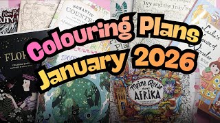 Colouring Plans January 2026 - How am I planning on starting the New Year? 💗💜💗