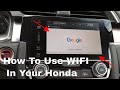 How to use the wifi in your Honda