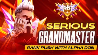 Grand Master Region Push with AlphaDon - AlphaDon is Live - Telugu Gaming Live #freefire #ff