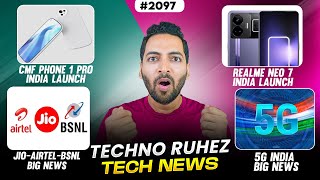 CMF Phone 1 Pro😲,Jio-Airtel-BSNL Big News, Oneplus 13R SD 8 Gen 3,POCO X7 Pro India Launch,5G India