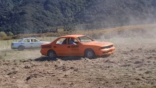 Mitsubishi Magna V3000 bash in the paddock