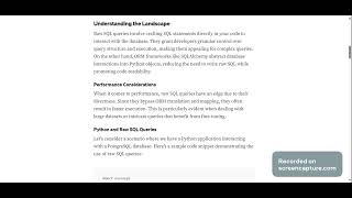 Exploring Performance: Raw SQL Queries vs. ORM in Python | Python Code Nemesis