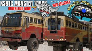 New MODIFIED KSRTC BUS MOD For Bus Simulator Indonesia | Free Mod | New Bus Mod | #bussidmods