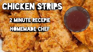 Crispy chicken strips |Homemade |Creative Cook