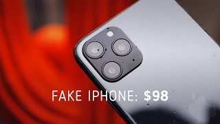 $98 fake iPhone vs $999 real iPhone 11 Pro!