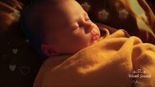 10 Hours WOMB SOUNDS | Heartbeat & Relaxation 🌙 Ultimate White Noise to Soothe Crying Baby - No Ads