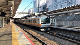 唸るモータ音！233系0番台T17編成中央特快高尾行きが西国分寺駅を高速通過！