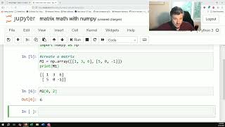 Matrix Math in Python using numpy