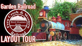 G Scale Garden Railroad Layout Tour Fern Creek & Western Garden Railroad Fn3