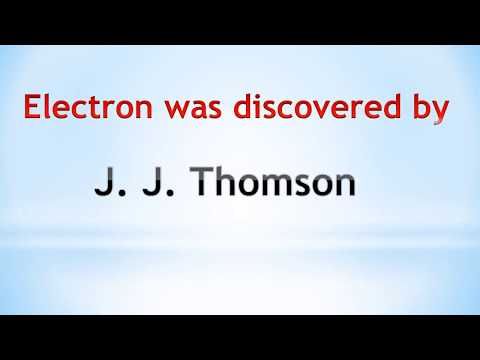 Who discovered electron proton and nucleus?