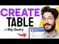 How to CREATE a TABLE in BigQuery (Step by Step)
