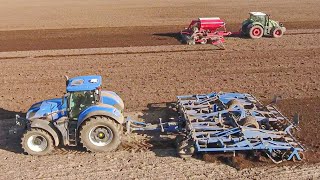 New Holland T7 Köckerling-Vector I Bodenbearbeitung und Aussaat Fendt 720 Vario - Horsch Pronto 6 DC