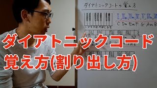 ダイアトニックコードの覚え方（割り出し方）