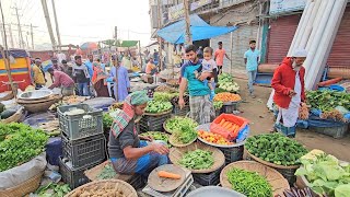 ঢাকা সিলেট মহাসড়ক ছয় লেন কাজের পাশে এভাবেই চলছে নরসিংদী ইটাখোলা বাজার | এখানেই সকালের নাস্তা করলাম 🤗