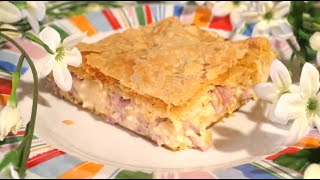 Ζαμπονοτυρόπιτα με Κρέμα Μπεσαμέλ - Pie with Ham Cheese and Béchamel / Stella Love Cook