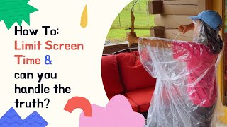 How To Limit Screen Time || my kids don't ask for it and here is why